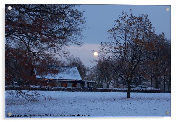 Winter Scene Acrylic by Iain McGillivray