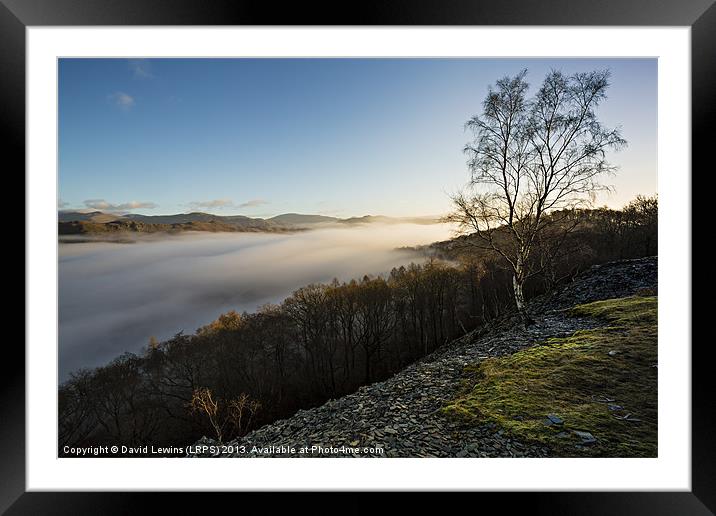 Above Elterwater - Cumbria Framed Mounted Print by David Lewins (LRPS)