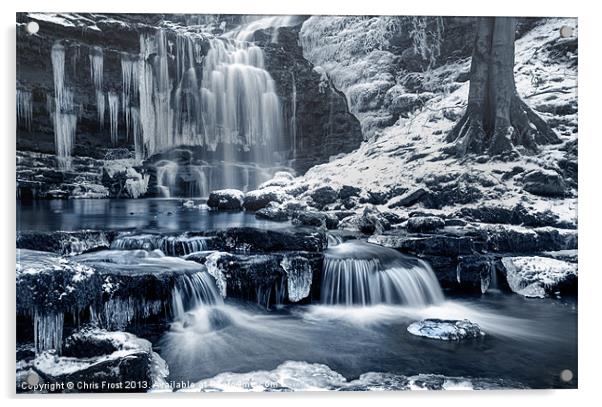 Frozen Scaleber Force Falls Acrylic by Chris Frost