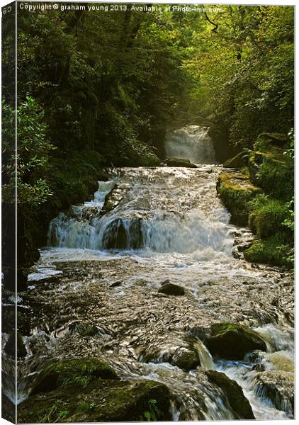 Watersmeet Falls Canvas Print by graham young