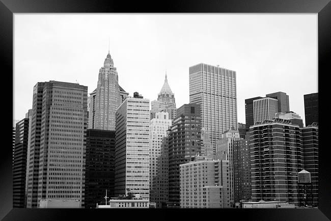 New York Skyscrapers Framed Print by Megan Winder