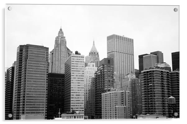 New York Skyscrapers Acrylic by Megan Winder