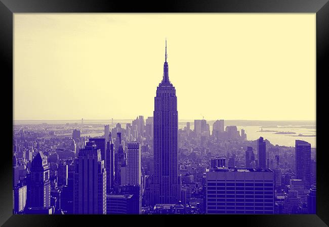Empire State, New York City Framed Print by Megan Winder