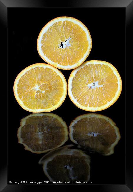 Orange Pyramid Framed Print by Brian  Raggatt