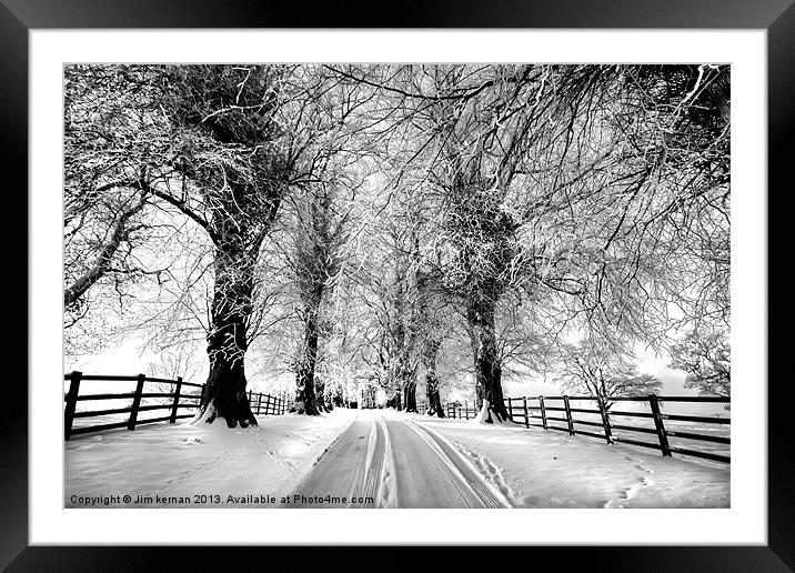 A Cold Winters Day Framed Mounted Print by Jim kernan