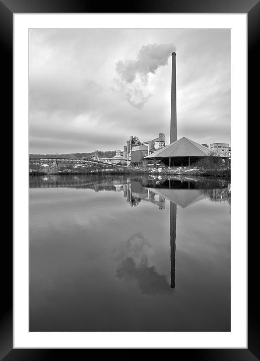 smoke in the water Framed Mounted Print by Jo Beerens