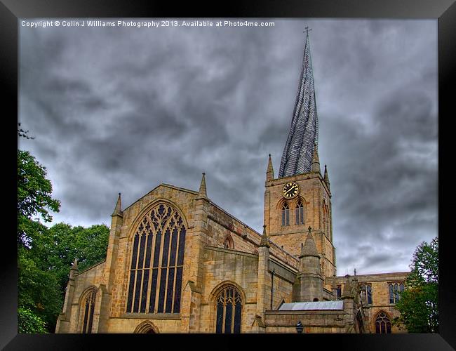 Chesterfield Crooked Spire 1 Framed Print by Colin Williams Photography