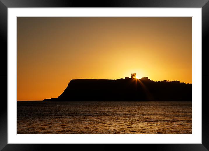 Scarborough winter Sunrise Framed Mounted Print by Gail Johnson