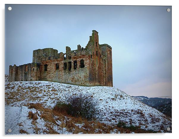 stone cold crichton castle Acrylic by dale rys (LP)