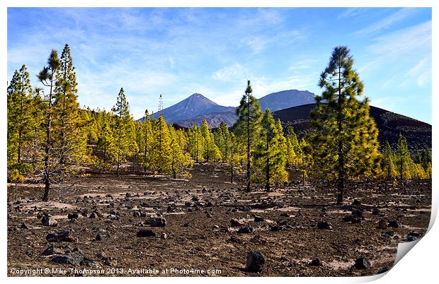 Mt. Tiede Print by Michael Thompson