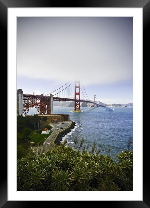 The Golden Gate Framed Mounted Print by Kieran Brimson