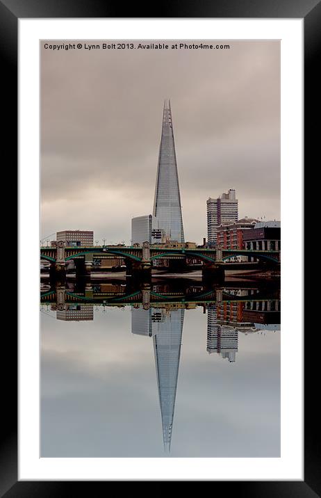 Reflections of the Shard Framed Mounted Print by Lynn Bolt