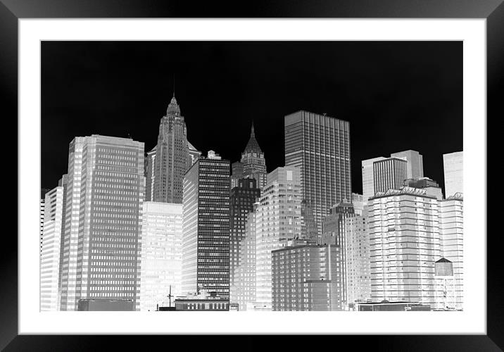 New York Skyscrapers 2 Framed Mounted Print by Megan Winder