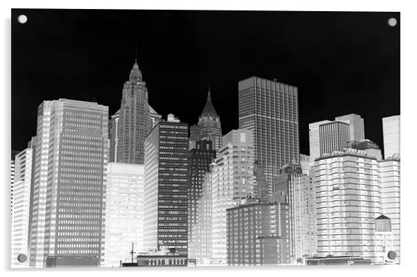 New York Skyscrapers 2 Acrylic by Megan Winder