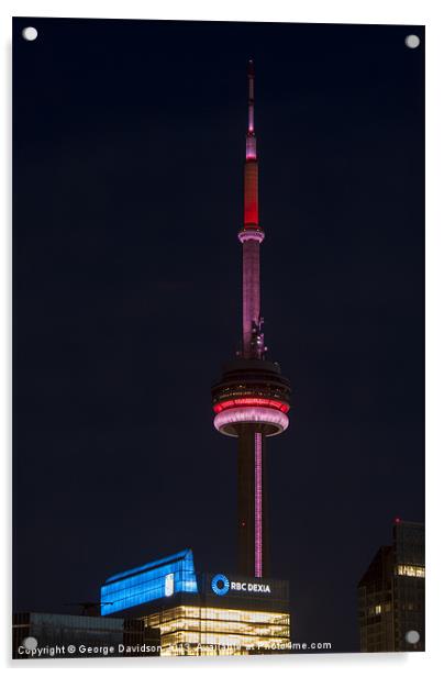 Toronto Tower Acrylic by George Davidson