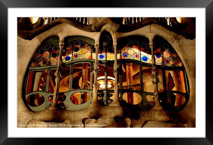 Casa Batlló, Barcelona Framed Mounted Print by Stephen Brown