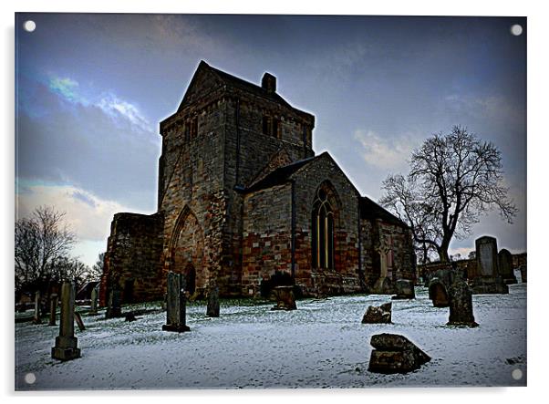 crichton church Acrylic by dale rys (LP)