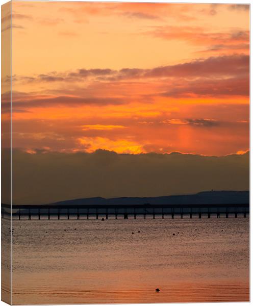 Majestic Scottish Sunset Canvas Print by Tylie Duff Photo Art