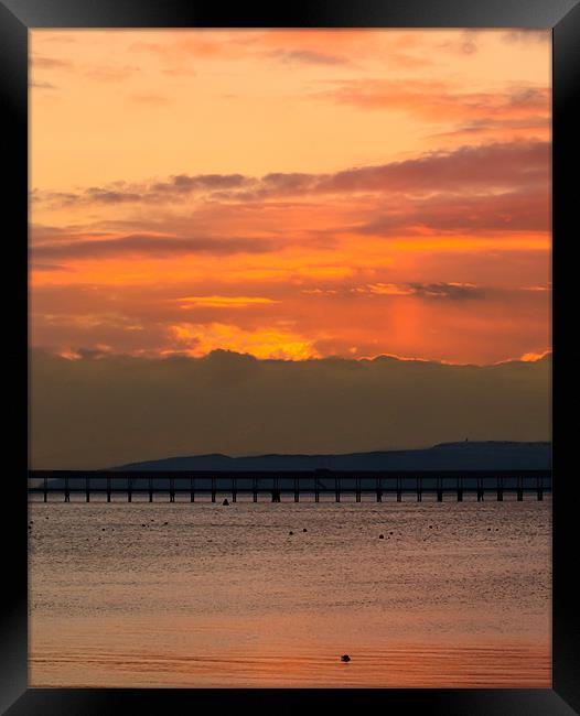 Majestic Scottish Sunset Framed Print by Tylie Duff Photo Art