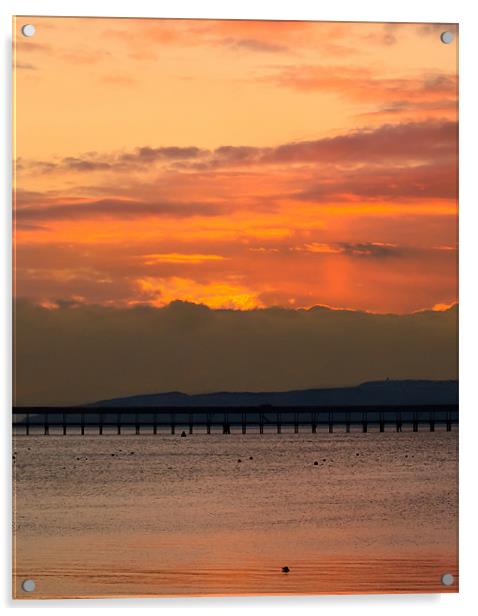 Majestic Scottish Sunset Acrylic by Tylie Duff Photo Art