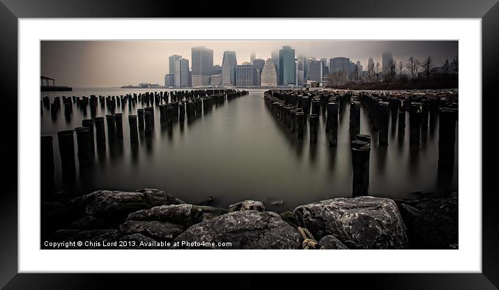 On The Rocks Framed Mounted Print by Chris Lord