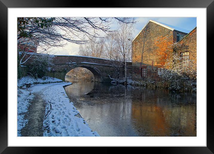 Bacon Lane Bridge & Sheffield Canal Framed Mounted Print by Darren Galpin