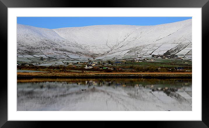 Dingle Mountains Framed Mounted Print by barbara walsh