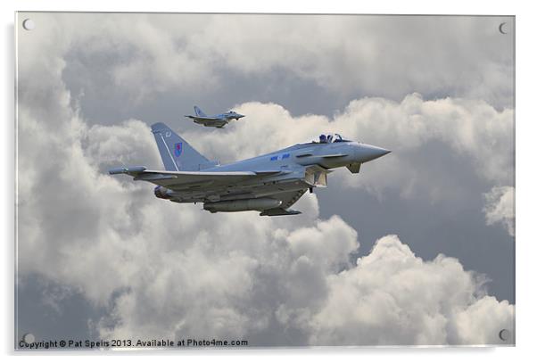 RAF Typhoons Acrylic by Pat Speirs