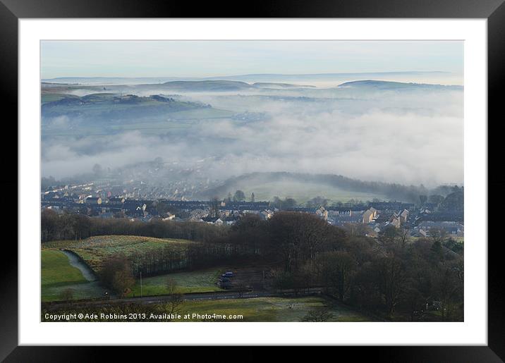 Misty View Framed Mounted Print by Ade Robbins
