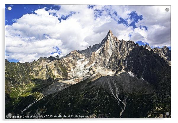 Alps Meltwater Acrylic by Chris Wooldridge