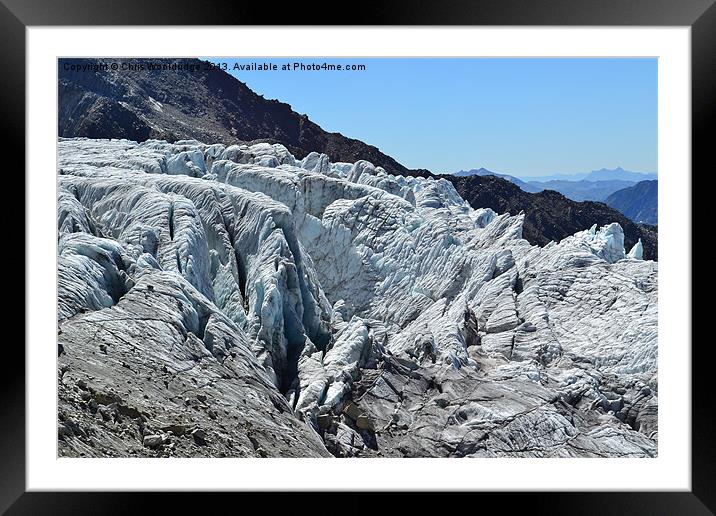 Glacier Framed Mounted Print by Chris Wooldridge