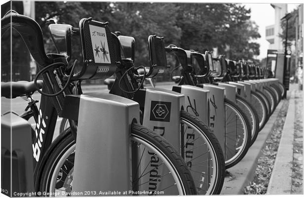 On Your Bike Canvas Print by George Davidson