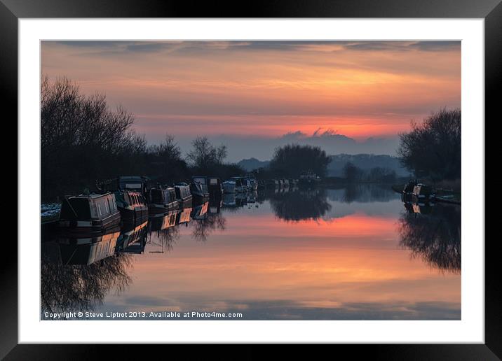 The Gloucester and Sharpness Canal Framed Mounted Print by Steve Liptrot