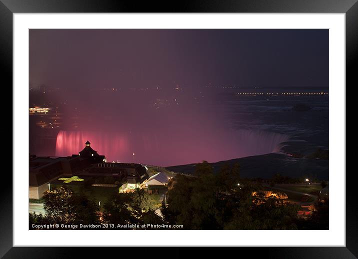 Niagara Evenings Framed Mounted Print by George Davidson