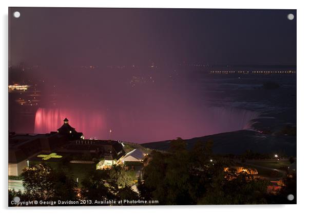 Niagara Evenings Acrylic by George Davidson