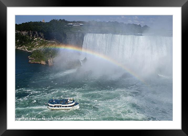 The Rainbow & the Maiden Framed Mounted Print by George Davidson