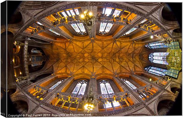 Lady Chapel ceiling Canvas Print by Paul Farrell Photography