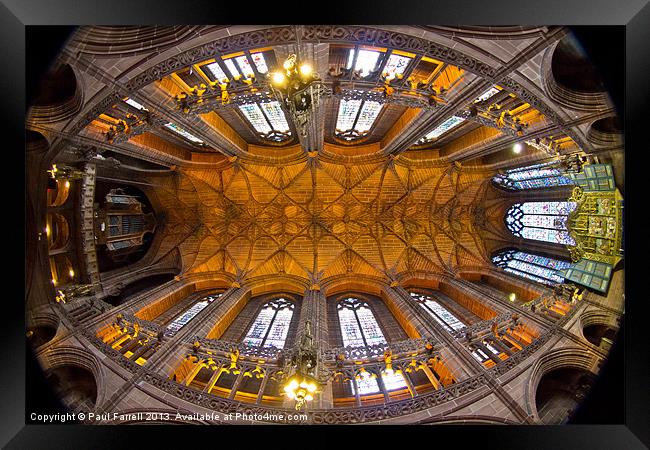 Lady Chapel ceiling Framed Print by Paul Farrell Photography