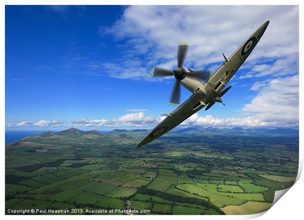 Spitfire tipping in Print by P H