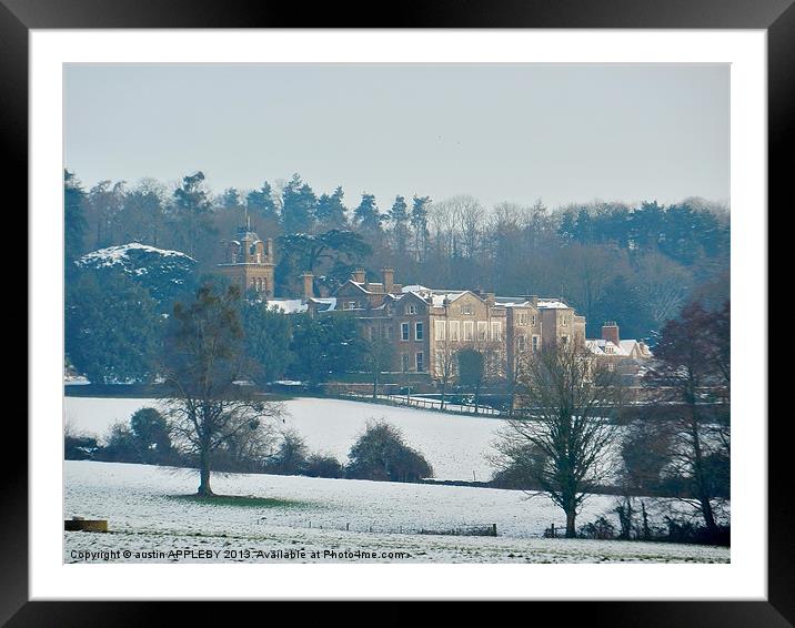 HESTERCOMBE HOUSE Framed Mounted Print by austin APPLEBY