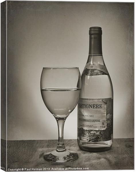 Glass of White 2 Canvas Print by Paul Holman Photography