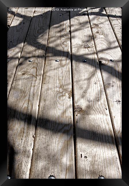 Wooden shadows Framed Print by Alfani Photography