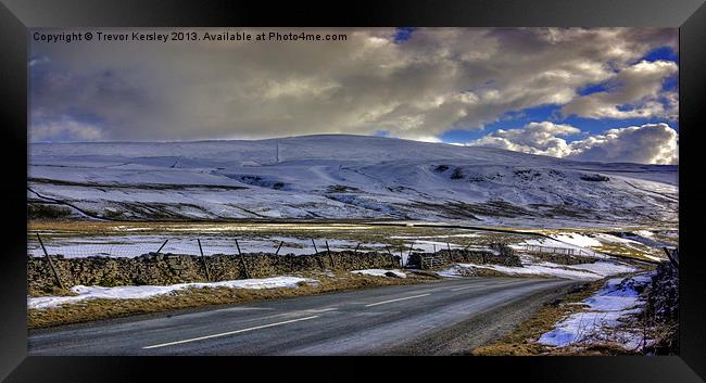 Snow in the Dales Framed Print by Trevor Kersley RIP