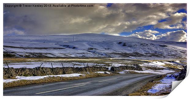 Snow in the Dales Print by Trevor Kersley RIP