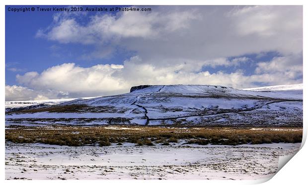 The Dales in Winter Print by Trevor Kersley RIP