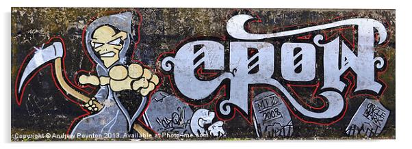 Grim Graff Acrylic by Andrew Poynton