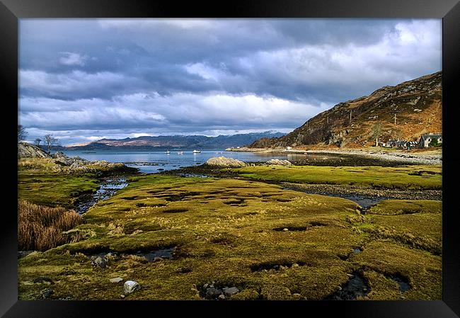 Glenuig Bay Framed Print by Jacqi Elmslie