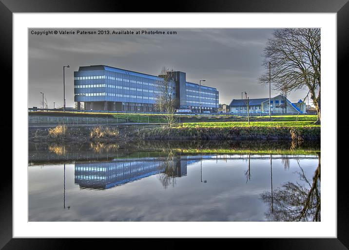 Cunningham House Irvine Framed Mounted Print by Valerie Paterson