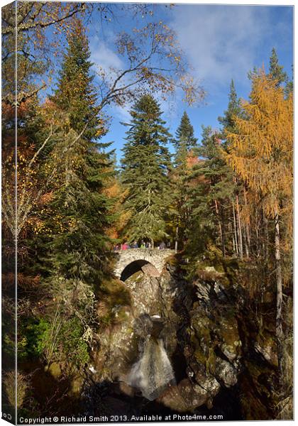 The falls of Bruar Canvas Print by Richard Smith