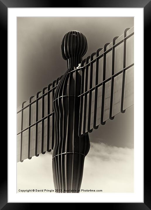 Angel of the North Framed Mounted Print by David Pringle